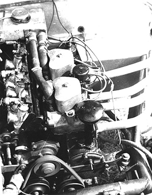 One of the first IOE heads on E93A with 4xAmal carbs